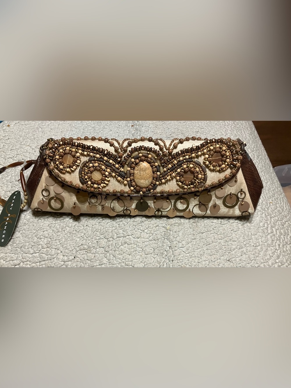 Vintage Mary Frances Dew Drop Beaded Clutch or OTS Bag
